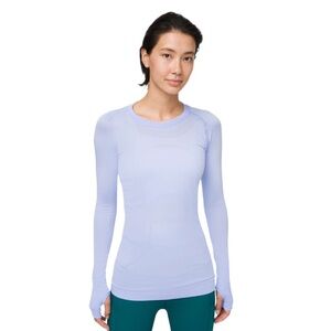 Women's Lululemon Swiftly Tech Lavender Dusk Long Sleeve Top, Size 6